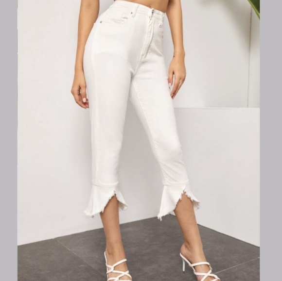 NWT For The Republic High Rise White Jeans - Picture 7 of 11